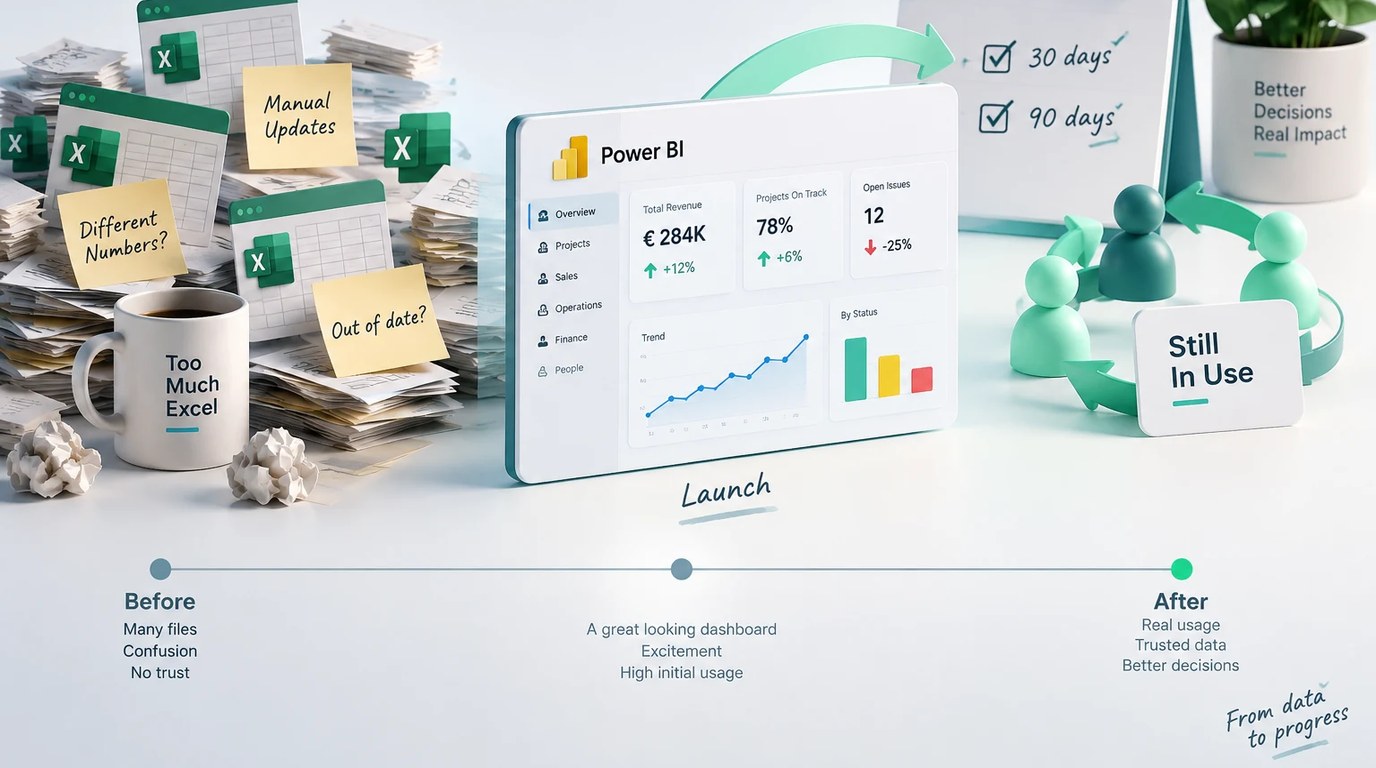 איך בונים דשבורד Power BI שהצוות ממשיך לפתוח